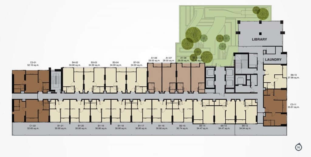 The Whizdom Avenue Ratchada â Ladprao Analysis - Floor Planfloor05-002